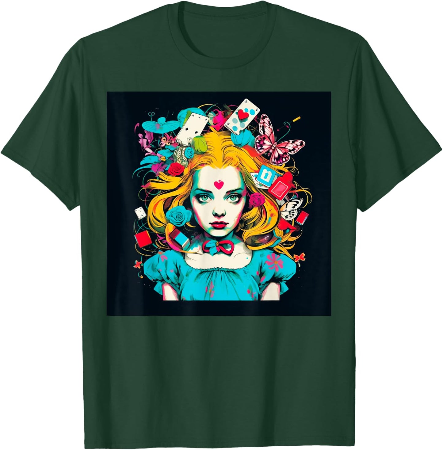 Alice T Wonderland Pop Surrealism Fiction Clothing Punk T T-Shirt - T-Shirt | Forest