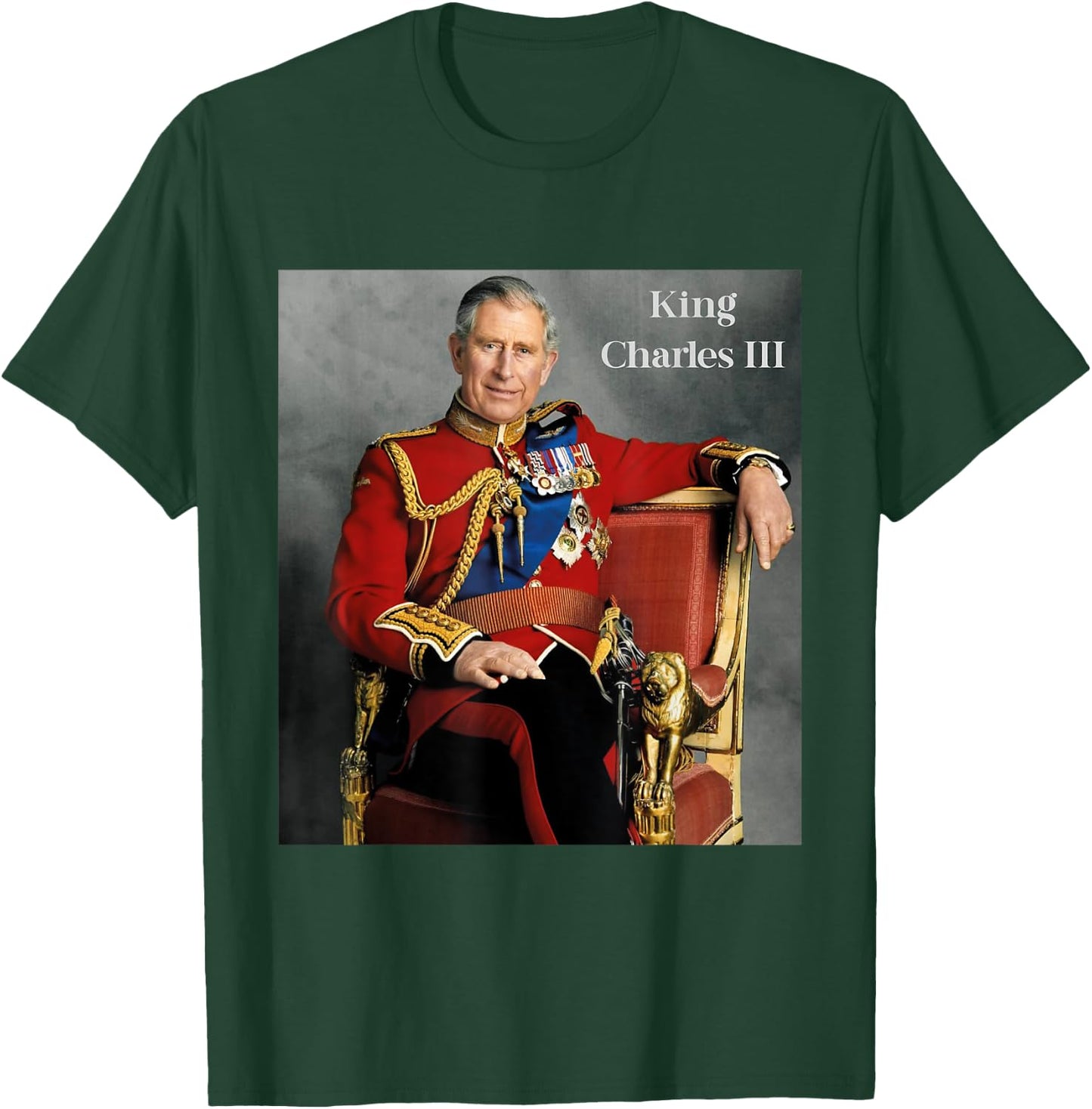 King Charles III Coronation 2023 Celebration Royal Family T-Shirt - T-Shirt | Forest