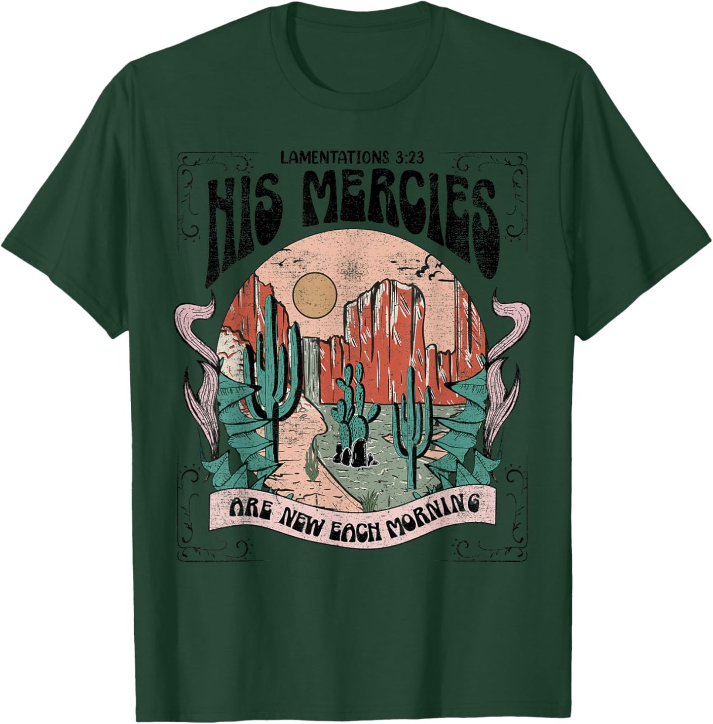 His mercy are new every morning Christian design T-Shirt - T-Shirt | Forest