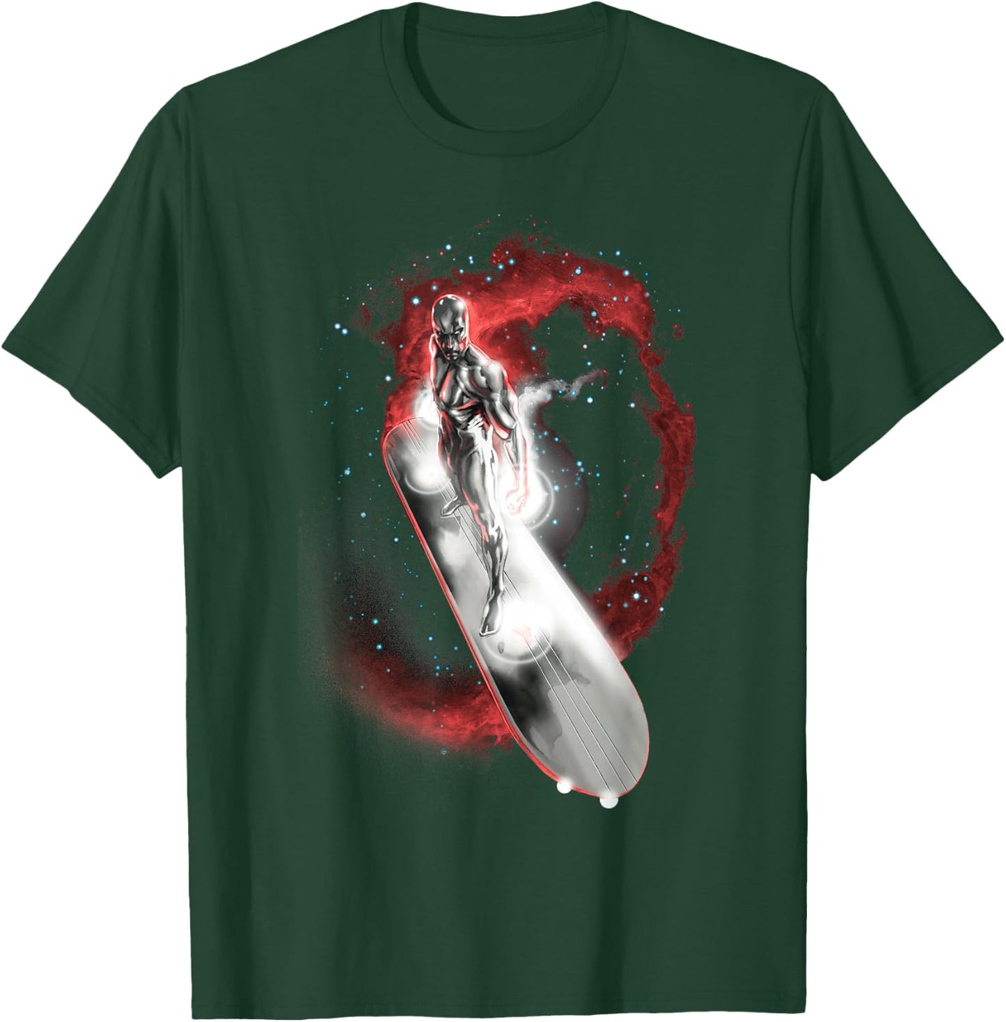 Marvel Fantastic Four Silver Surfer Epic Galaxy Portrait T-Shirt - T-Shirt | Forest