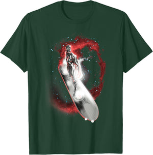 Marvel Fantastic Four Silver Surfer Epic Galaxy Portrait T-Shirt - T-Shirt | Forest