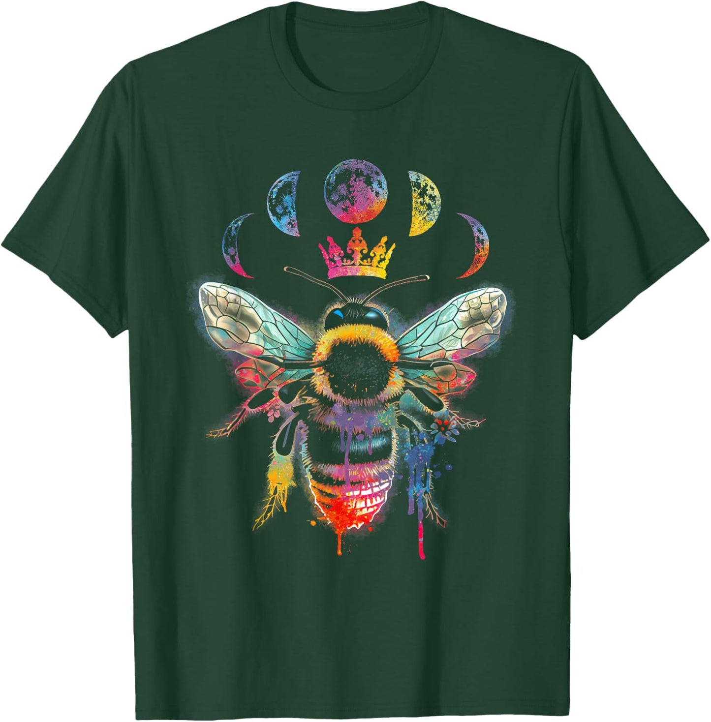 Beekeeping Animal Queen-Bee Nature Insect Bee Tie Dye T-Shirt - T-Shirt | Forest