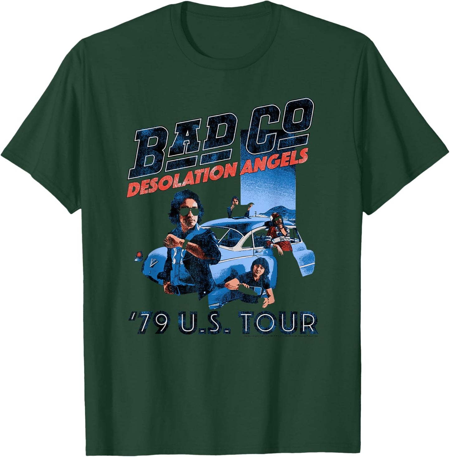 Bad Company Desolation Angels 1979 US Tour for Light Colors T-Shirt - T-Shirt | Forest