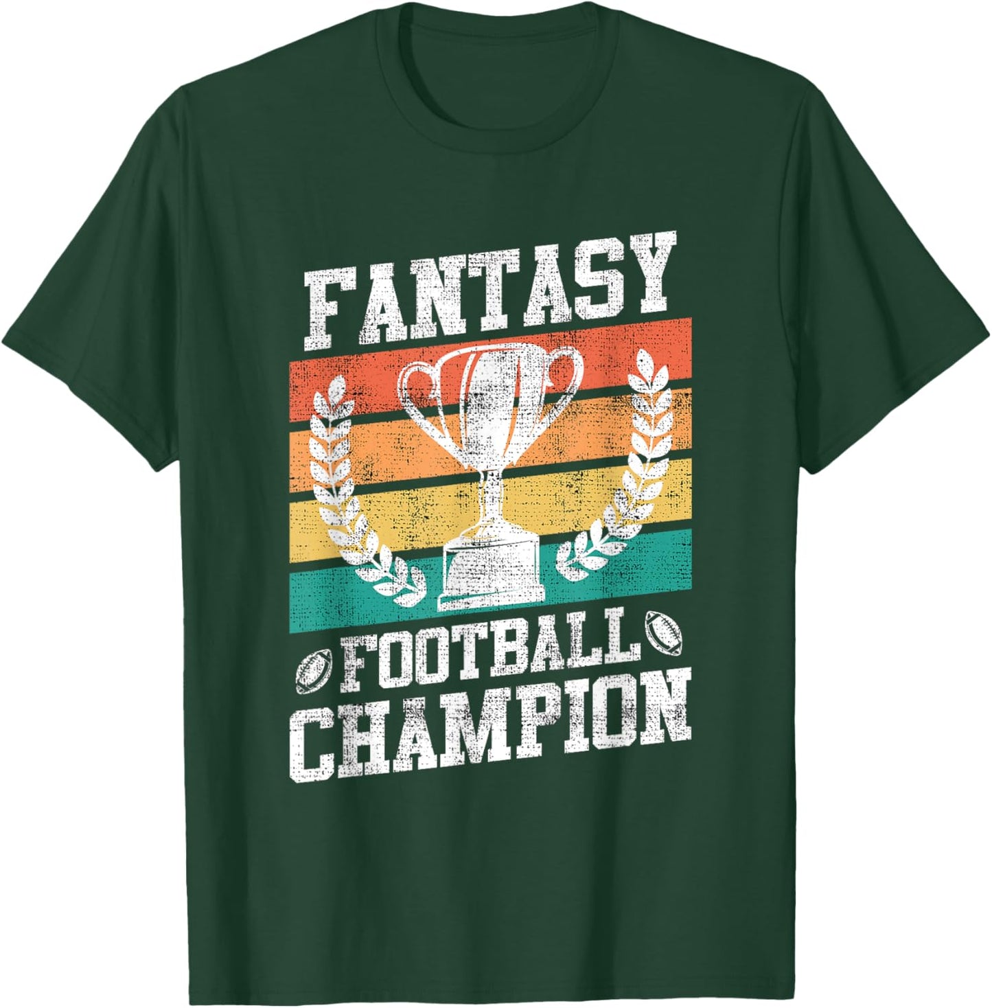 Fantasy Football Champ Fantasy Football Champion - Men's Black X-Small T-Shirt - T-Shirt | Forest