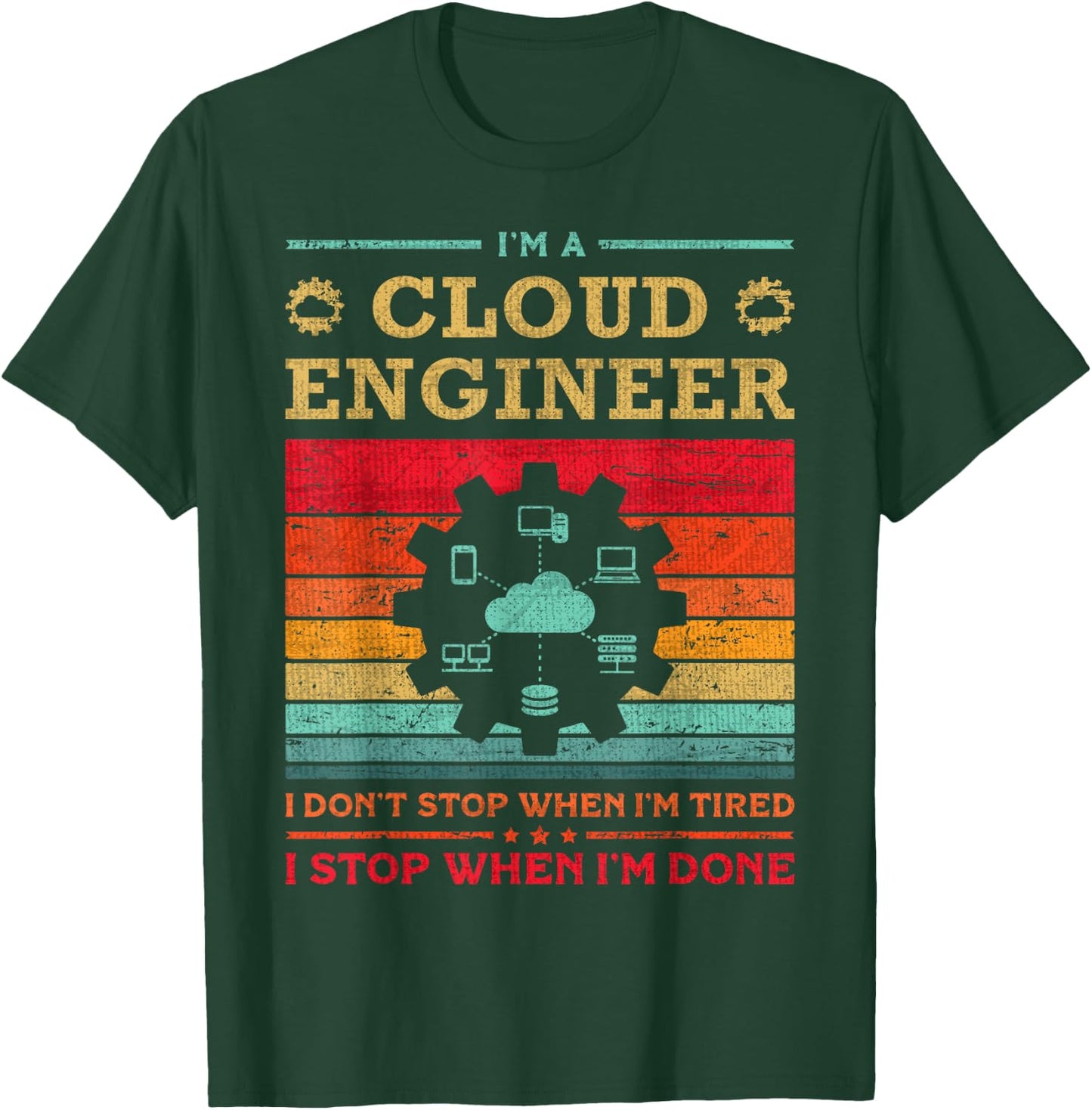 Cloud Specialist Cloud Engineer App Cloud Computing Engineer T-Shirt - T-Shirt | Forest