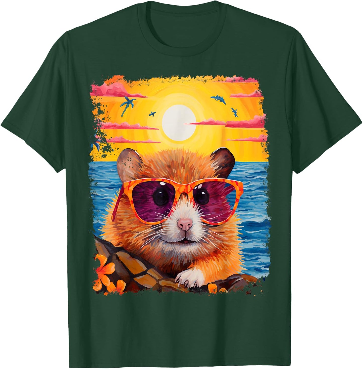 Hamster Hawaiian T-Shirt - T-Shirt | Forest
