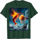 Shrimp Dunking on Shark Funny Fishing Meme T-Shirt - T-Shirt | Forest