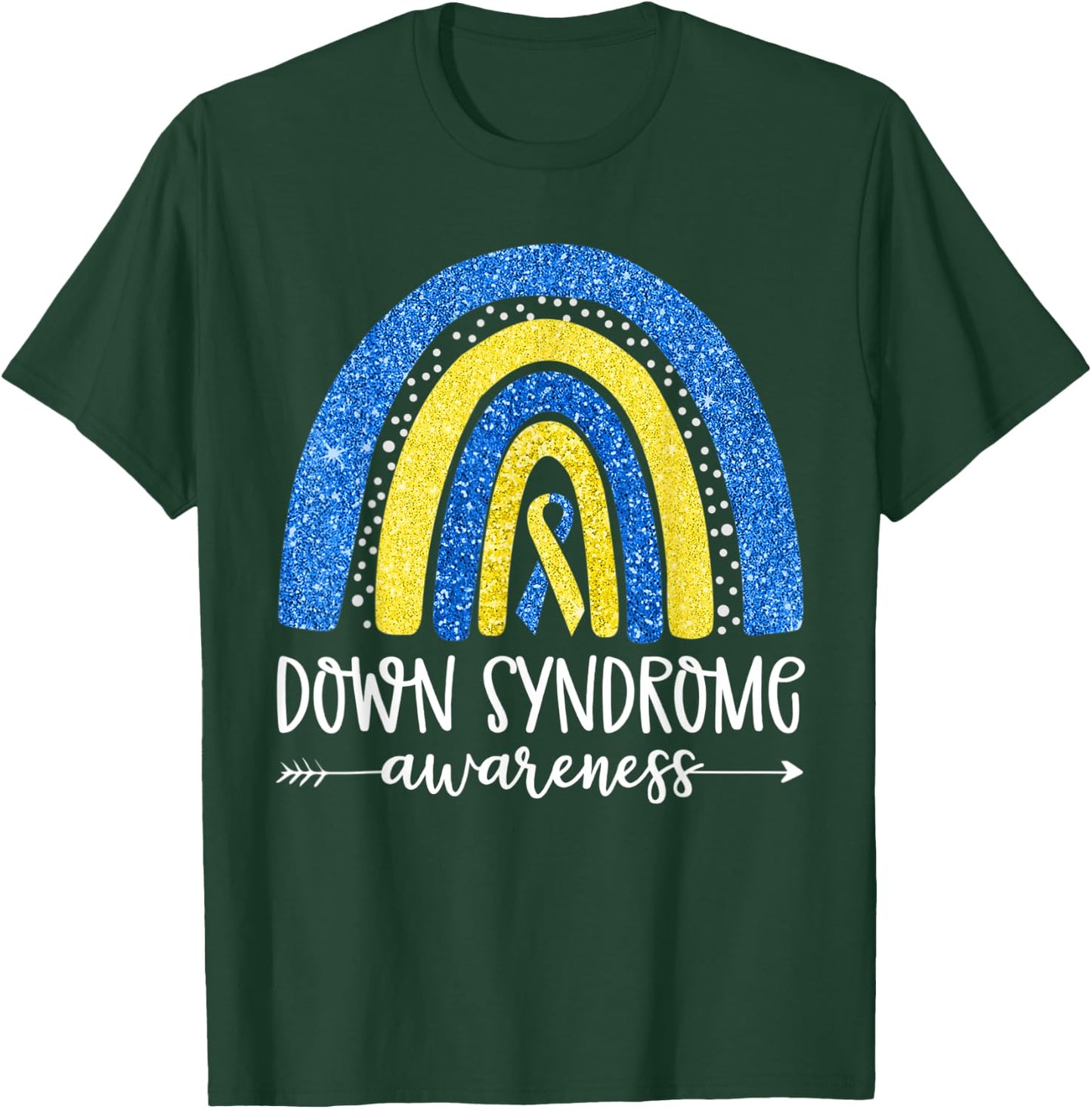 World Down Syndrome Awareness Month Rainbow National T21 Day T-Shirt - T-Shirt | Forest