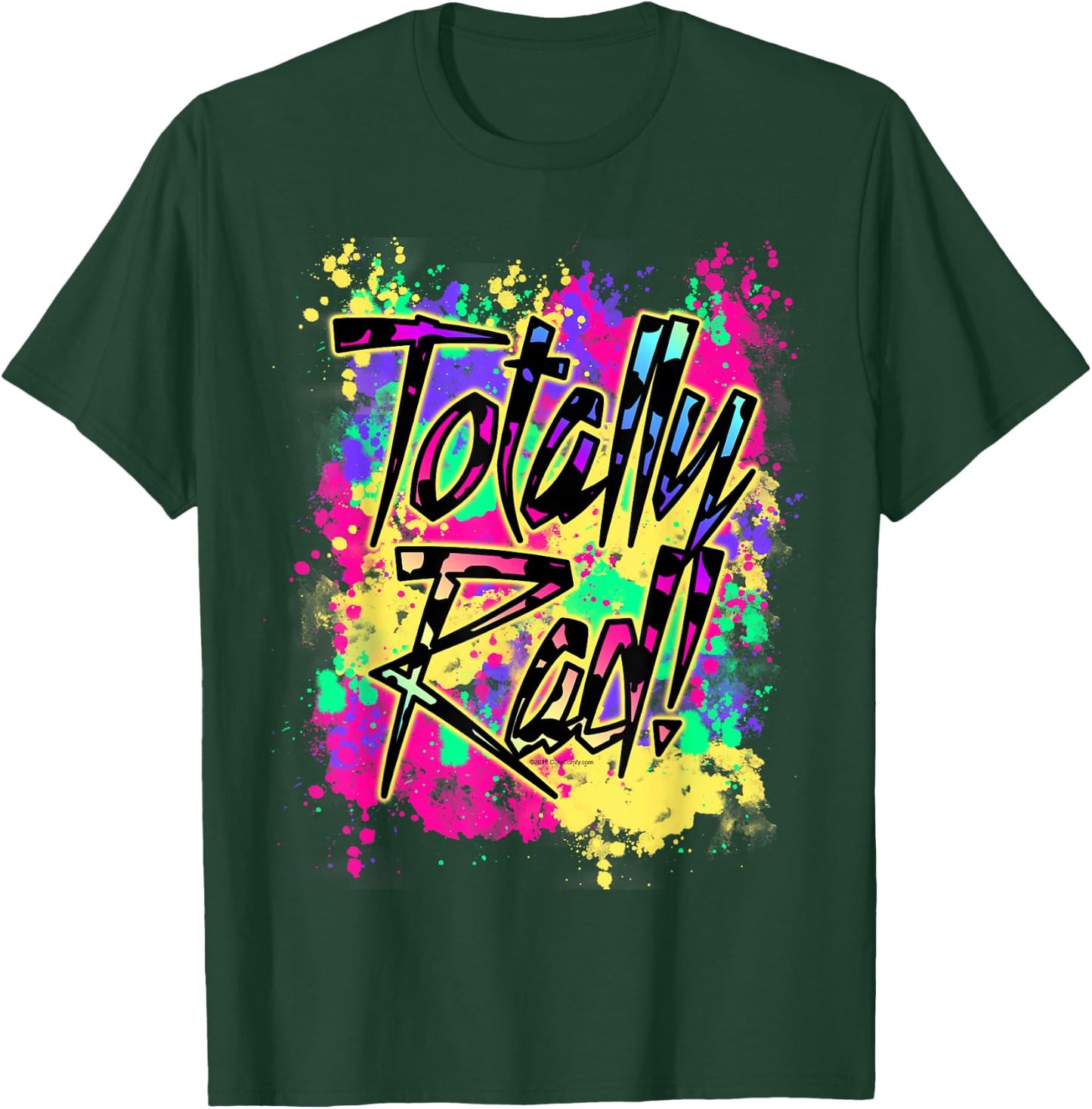 Totally Rad 80s Paint Splat 1980s Party T-Shirt - T-Shirt | Forest