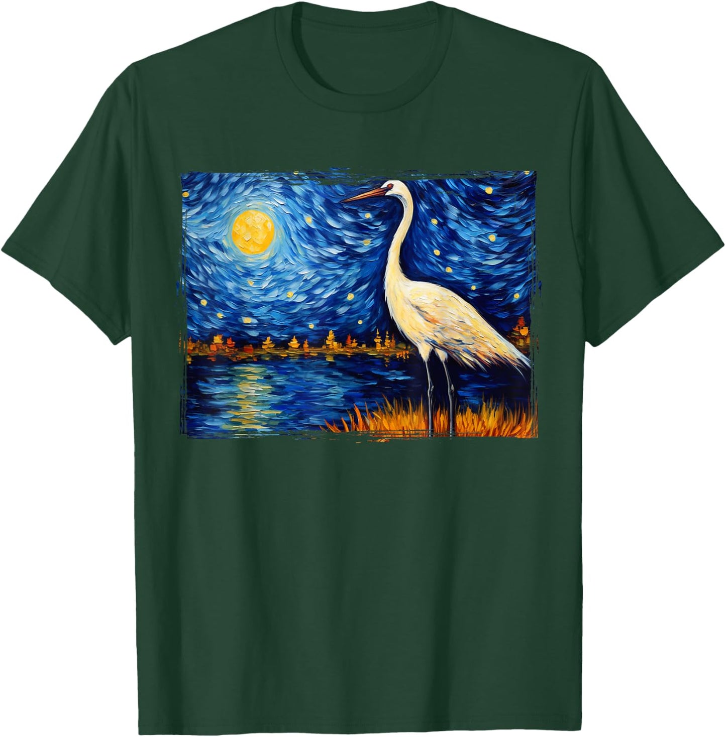 Whooping Crane Bird T-Shirt - T-Shirt | Forest