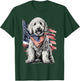Goldendoodle 4th of July Patriotic Golden Doodle Dog T-Shirt - T-Shirt | Forest