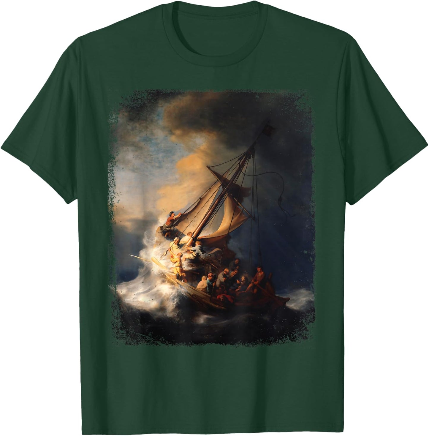 Rembrandt - Christ in the Storm on the Lake of Galilee, 1633 T-Shirt - T-Shirt | Forest