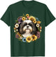 Sunflower Hippie Floral Shih Tzu Dog Men Women Kids T-Shirt - T-Shirt | Forest