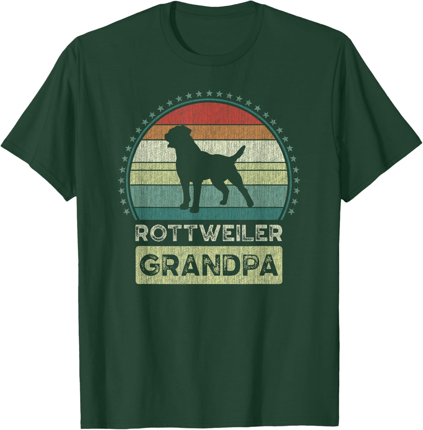Rottweiler Grandpa, Father's Day, Rottie dog, Grandfather T-Shirt - T-Shirt | Forest