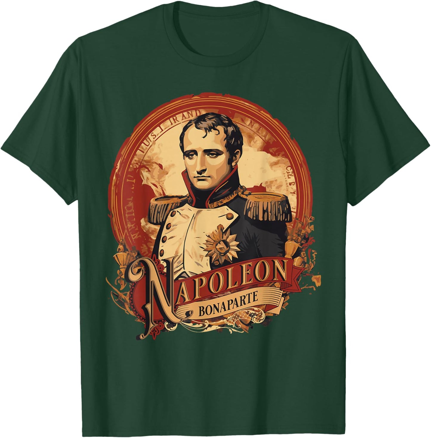 Napoleon Bonaparte Vintage Poster Style T-Shirt - T-Shirt | Forest