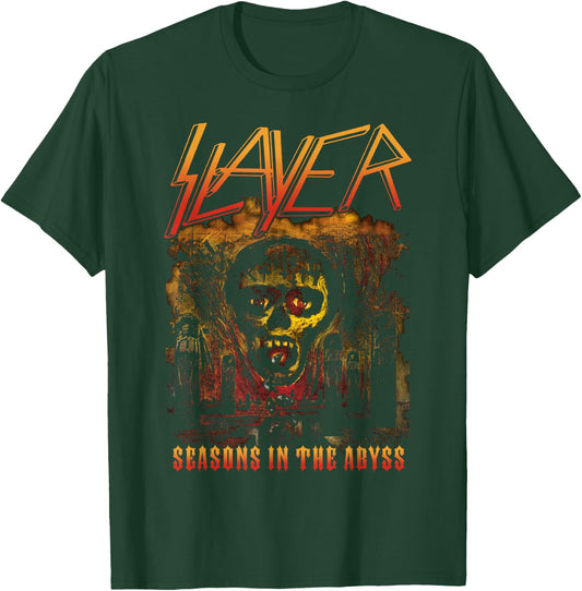Slayer Orange Logo Season in The Abyss T-Shirt - T-Shirt | Forest
