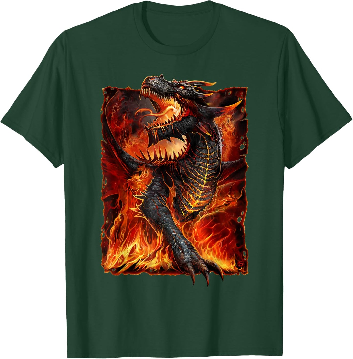Spiral Original - Draconis - Gothic Dragon T-Shirt - T-Shirt | Forest