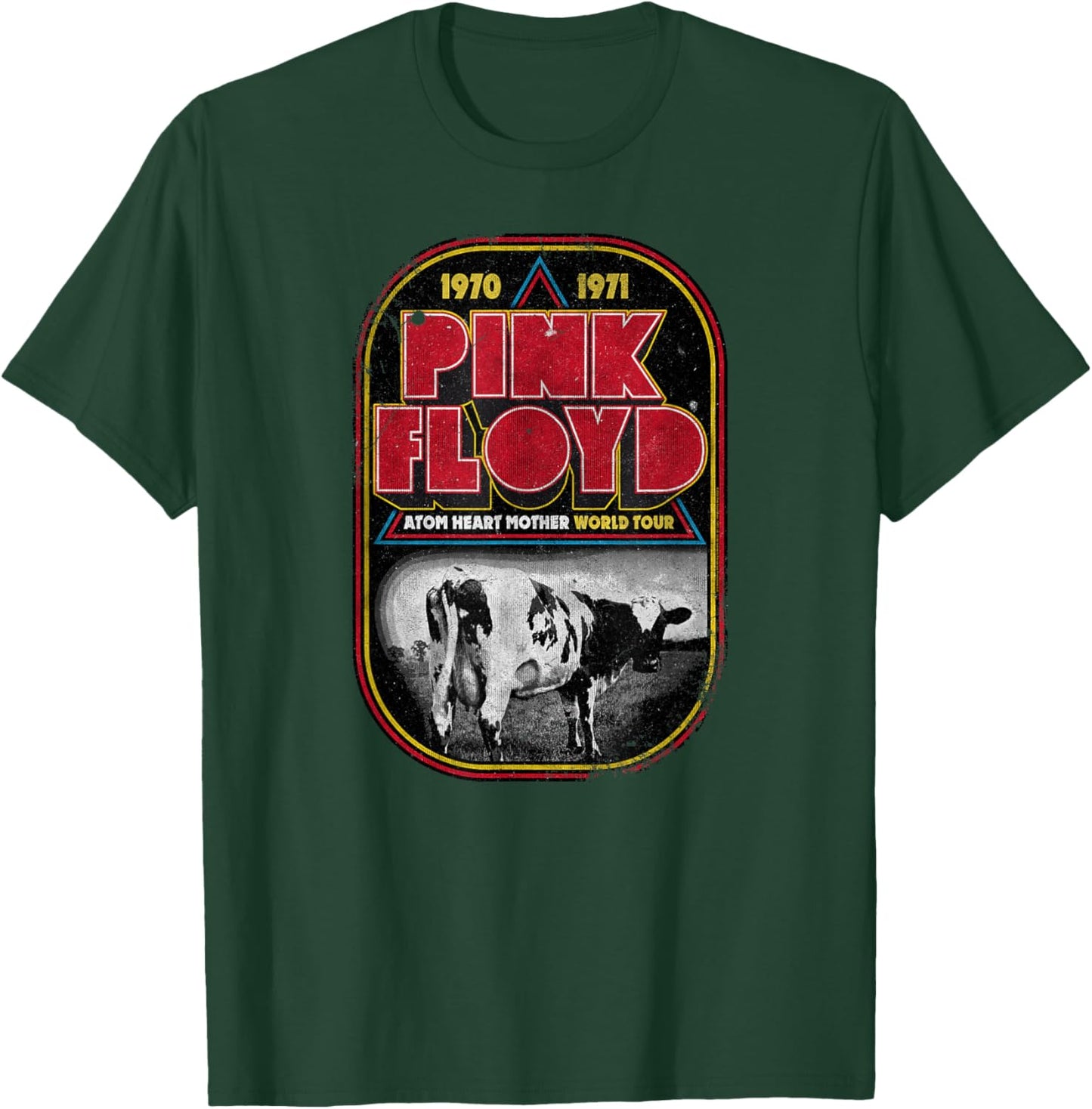 Pink Floyd Atom Heart Mother Distressed World Tour T-Shirt - T-Shirt | Forest