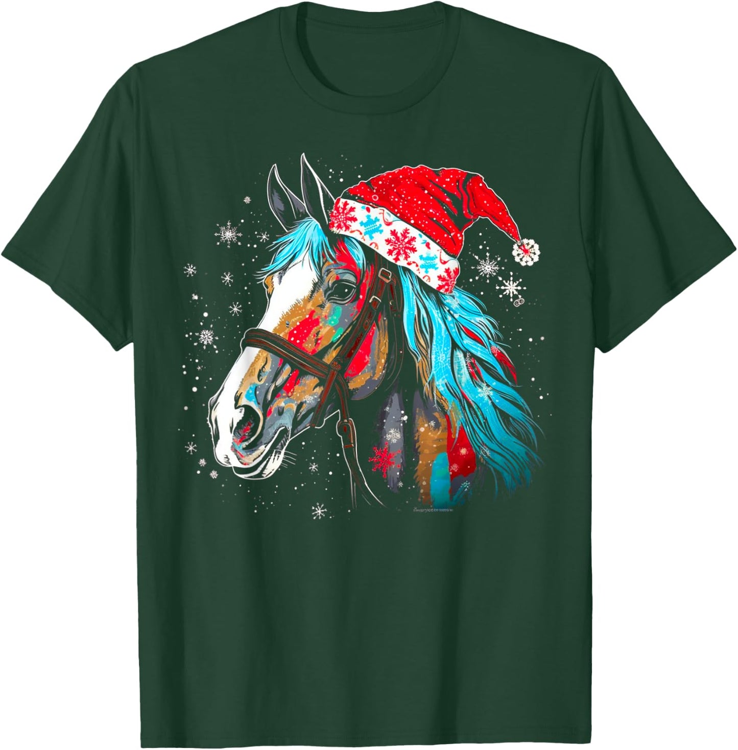 Christmas Horse T-Shirt - T-Shirt | Forest