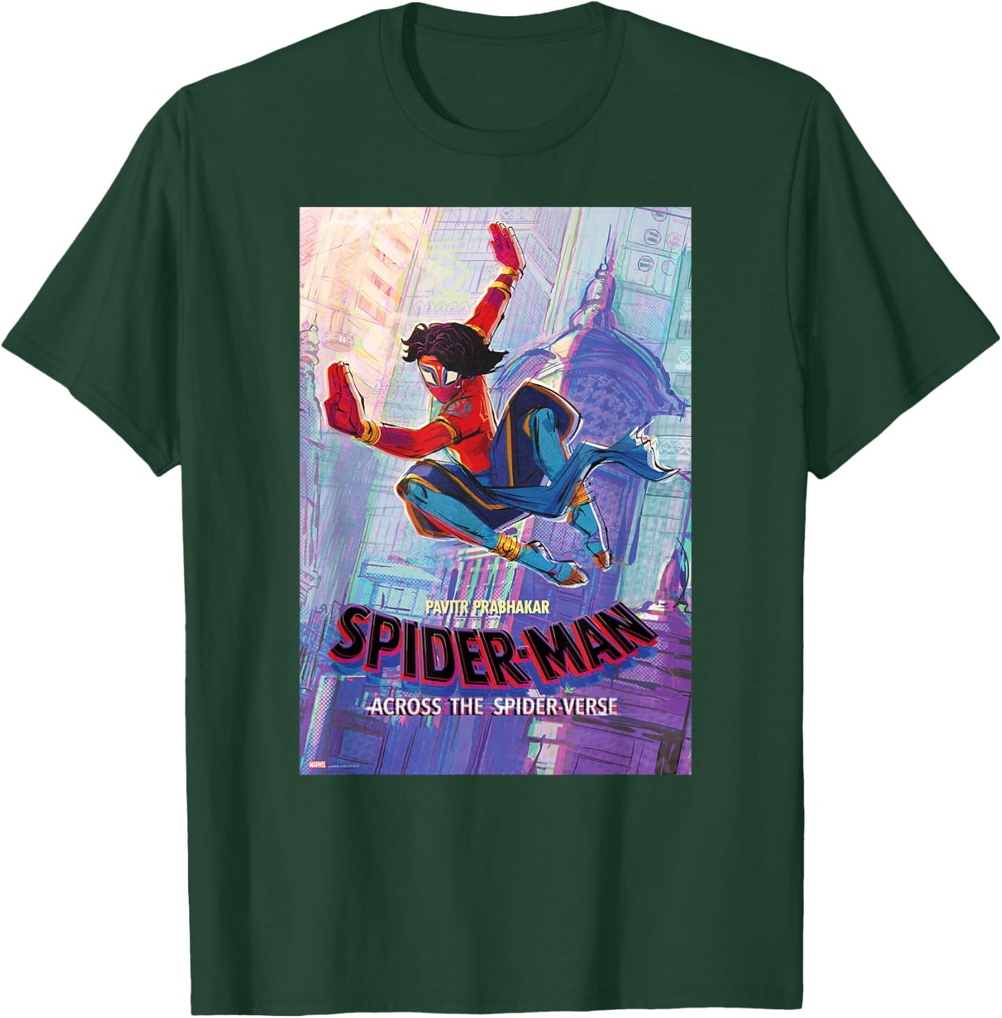 Marvel Spider-Man: Across the Spider-Verse Pavitr Poster T-Shirt - T-Shirt | Forest