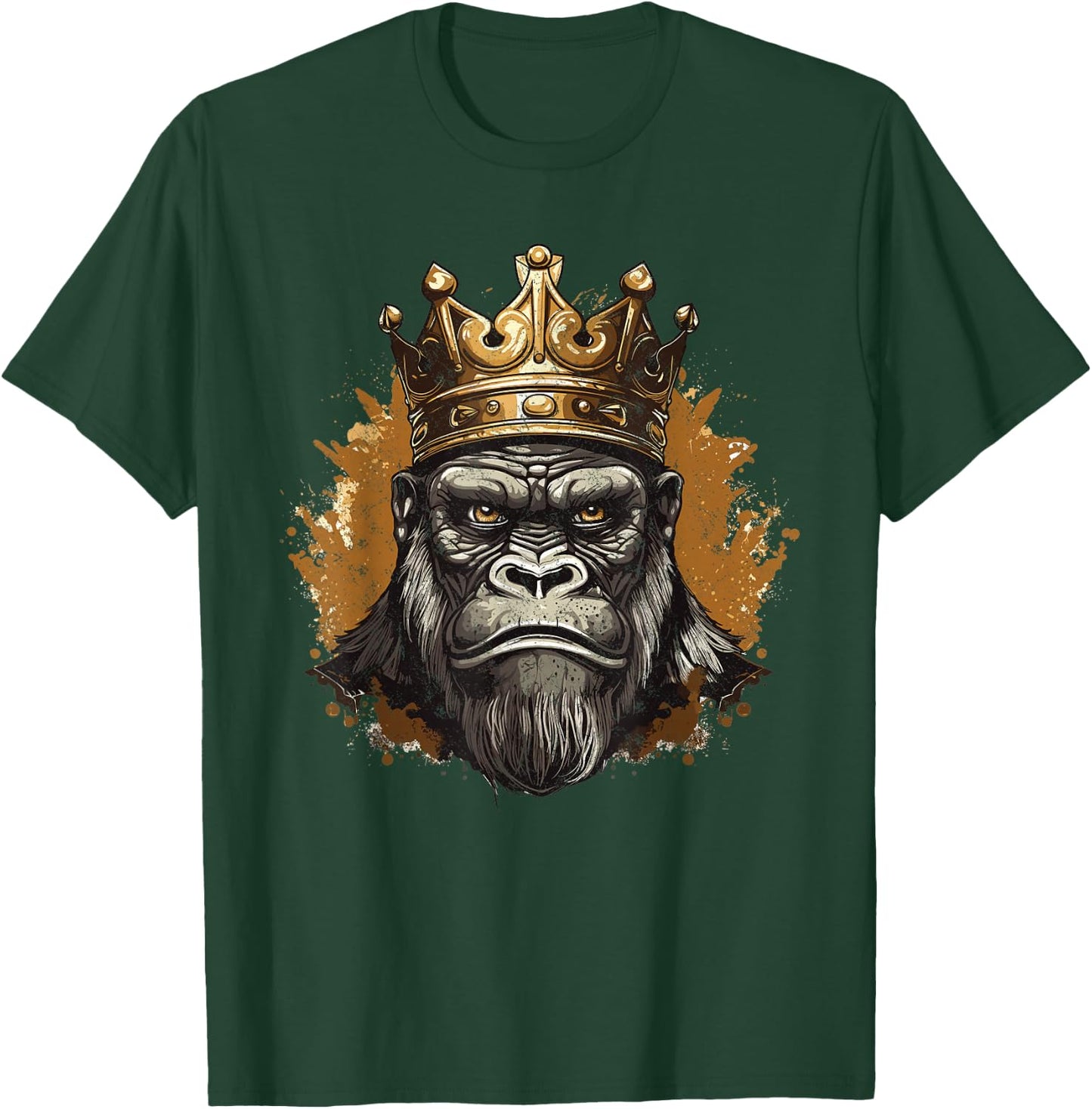 Silverback Gorilla King T-Shirt - T-Shirt | Forest