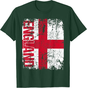 ENGLAND Flag Vintage Distressed ENGLAND T-Shirt - T-Shirt | Forest