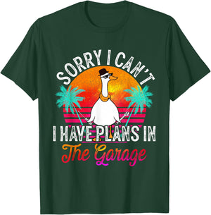 I Cant I Have Plans In The Garage Fathers Day Car Mechanics T-Shirt - T-Shirt | Forest