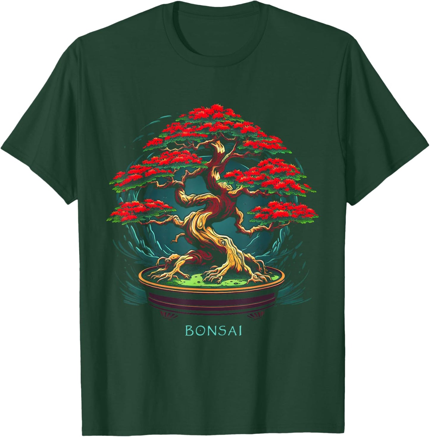 Zen Bonsai Enthusiast - Traditional Japanese Bonsai Tree T-Shirt - T-Shirt | Forest