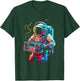 Funky Boombox Astronaut in Space Graphic and Teens T-Shirt - T-Shirt | Forest