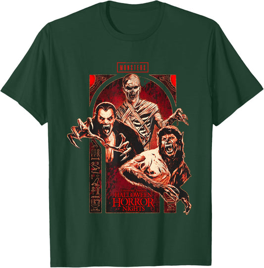 Halloween Horror Nights HHN Universal Monsters T-Shirt - T-Shirt | Forest