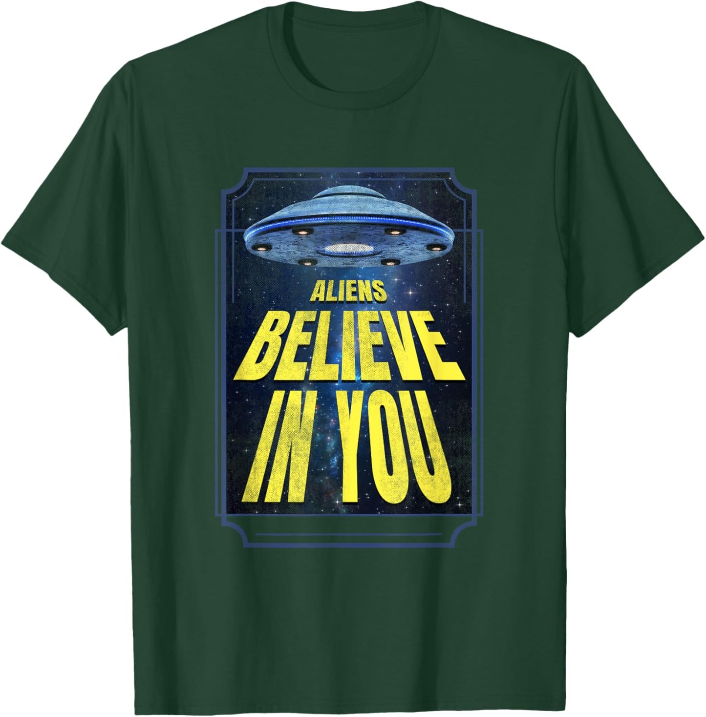 Aliens Alien UFO T-Shirt - T-Shirt | Forest