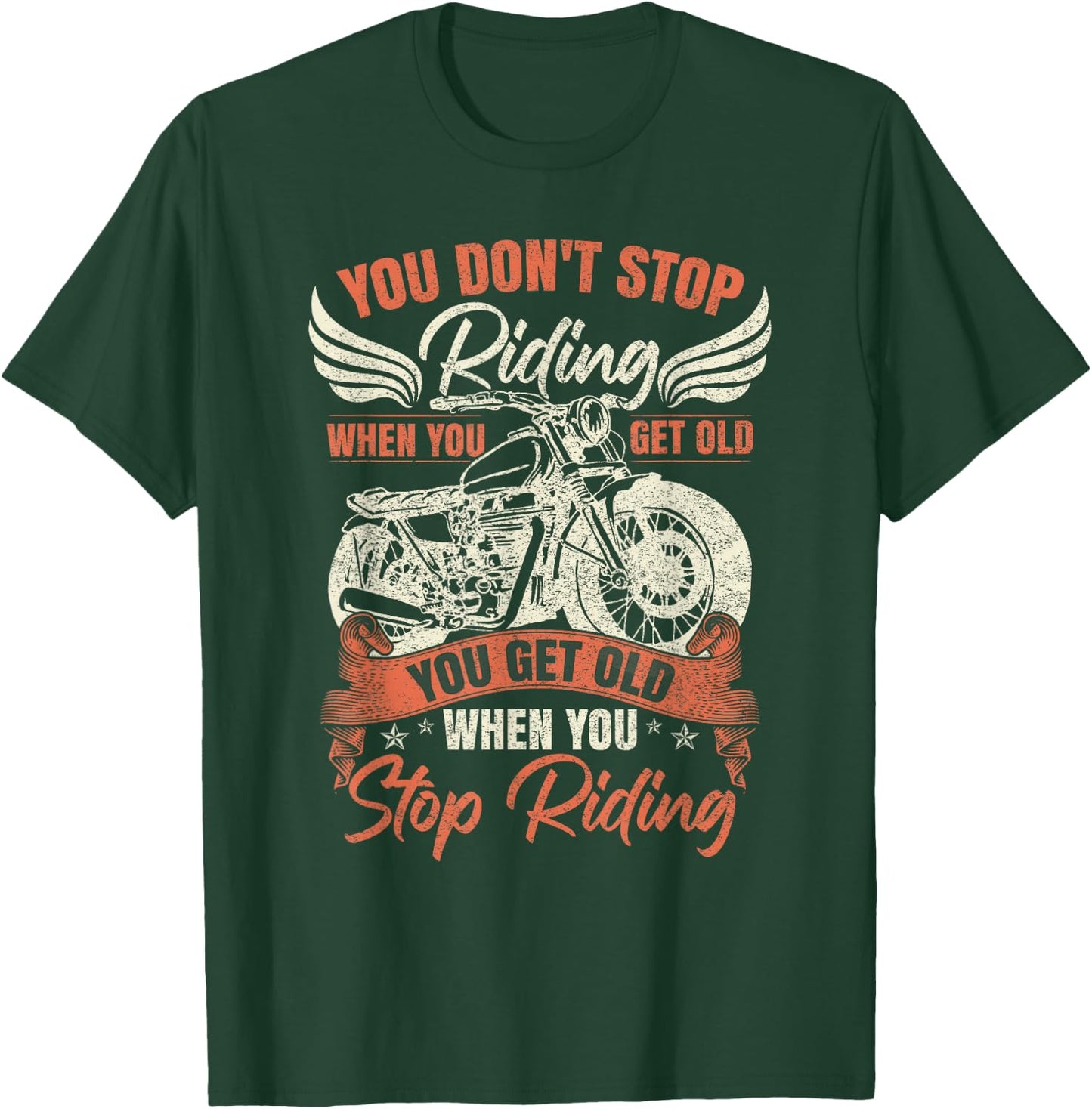 Motorcycle Biker T-Shirt - T-Shirt | Forest