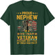 Proud Nephew Of Vietnam Veteran Patriotic Vet Flag USA T-Shirt - T-Shirt | Forest