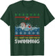 All I Want For Christmas Is Swimming Santa Ugly Sweater T-Shirt - T-Shirt | Forest