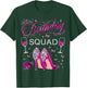 Birthday Squad Butterflies High Heels Diva Squad Women Girls T-Shirt - T-Shirt | Forest