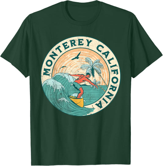 Monterey California T-Shirt - T-Shirt | Forest