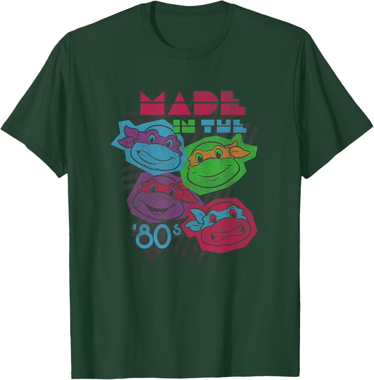 Teenage Mutant Ninja Turtles Retro Made in The 80's Group T-Shirt - T-Shirt | Forest