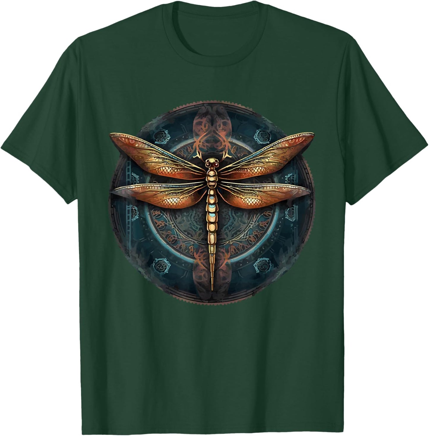 Dragonfly Lover Graphic Magical Design Art Chakra Spiritual T-Shirt - T-Shirt | Forest