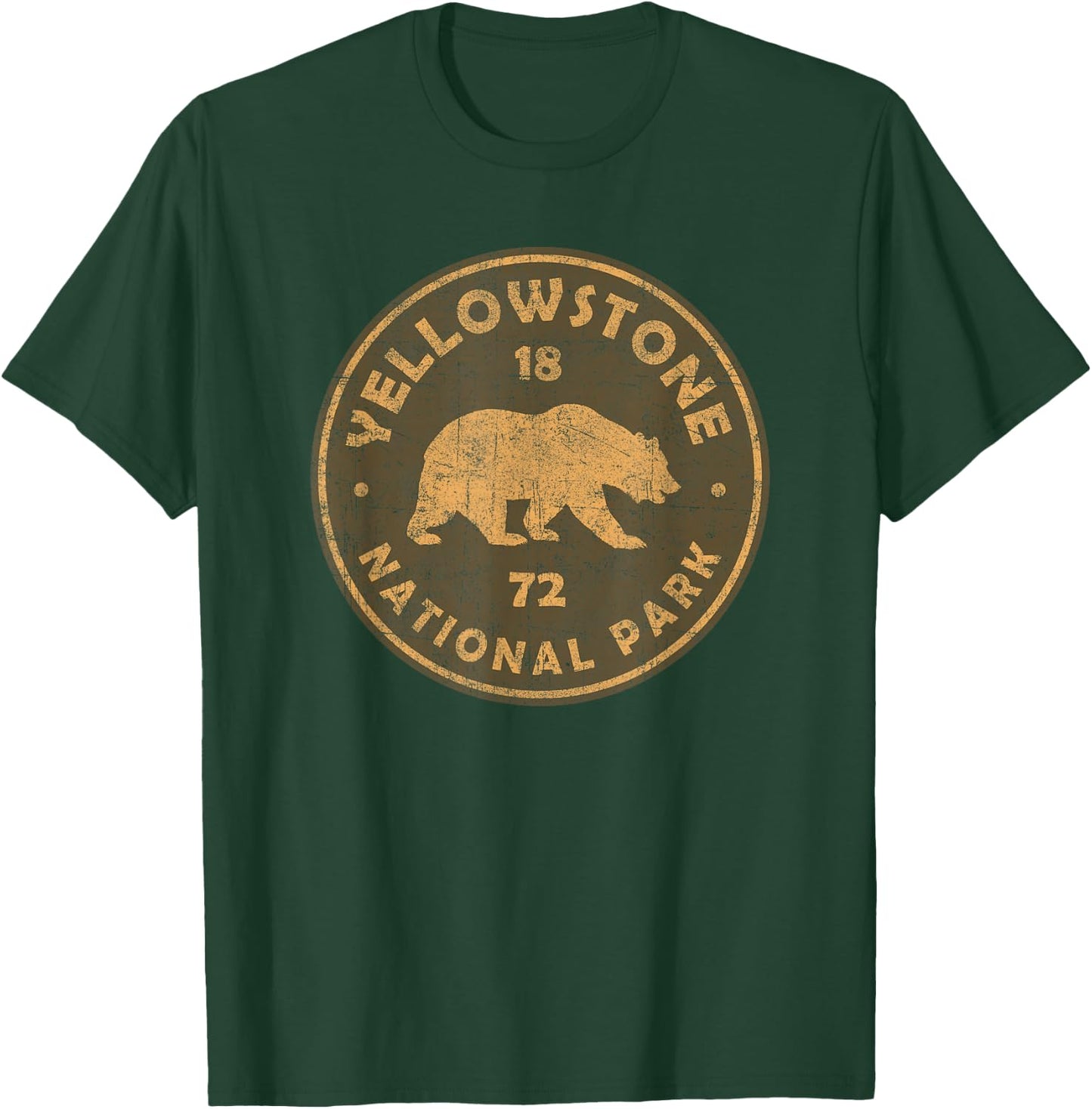 Vintage Yellowstone National Park Souvenir T-Shirt - T-Shirt | Forest
