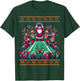 Santa Reindeer Play American Football Christmas Football Fan T-Shirt - T-Shirt | Forest