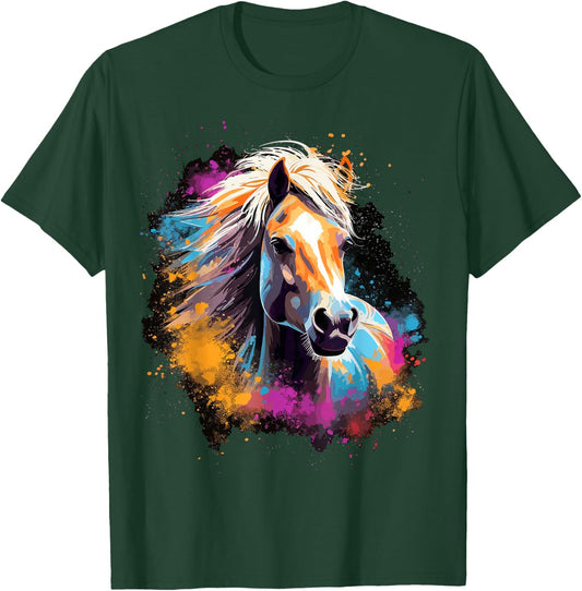 Haflinger Horse Riding Dressage Show Jumping Horse Stable T-Shirt - T-Shirt | Forest
