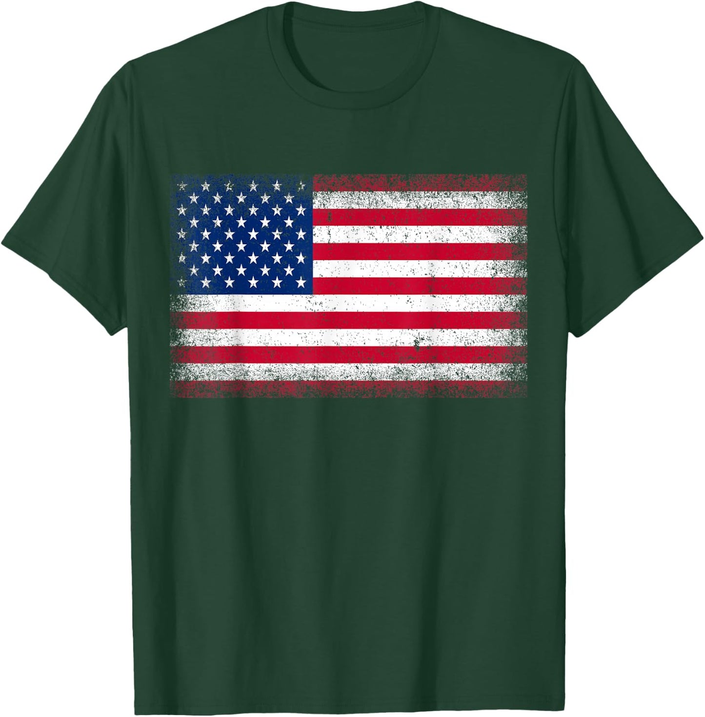 US Flag 4th of July USA Flag American Flag T-Shirt - T-Shirt | Forest