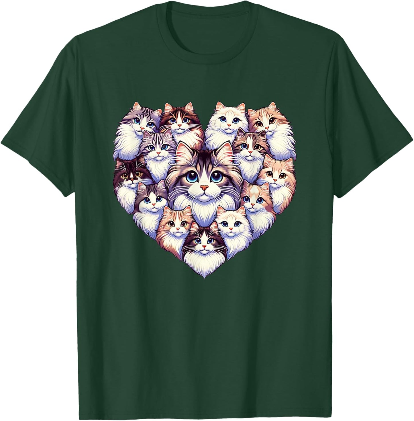Siberian Forest Cat Moscow Longhairs T-Shirt - T-Shirt | Forest