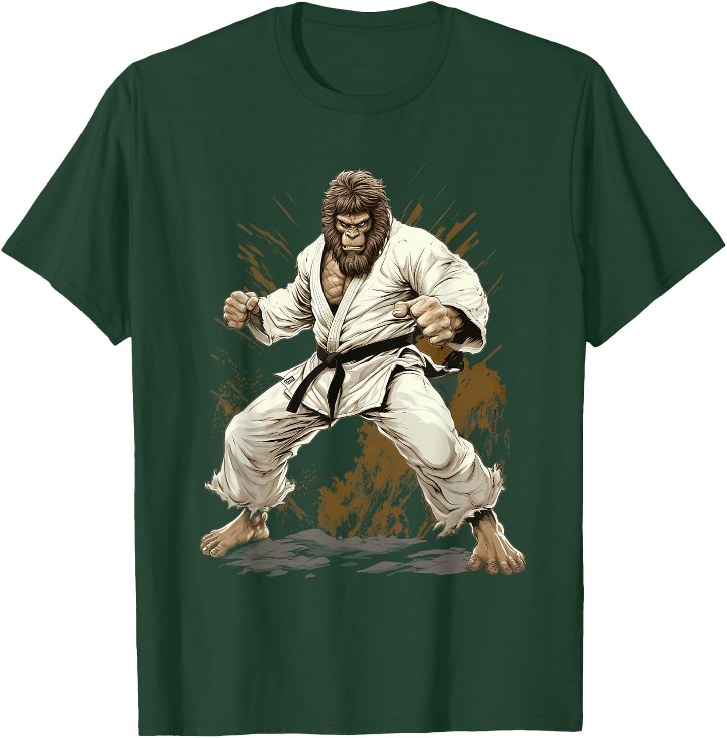 MMA Bigfoot Karate T-Shirt - T-Shirt | Forest