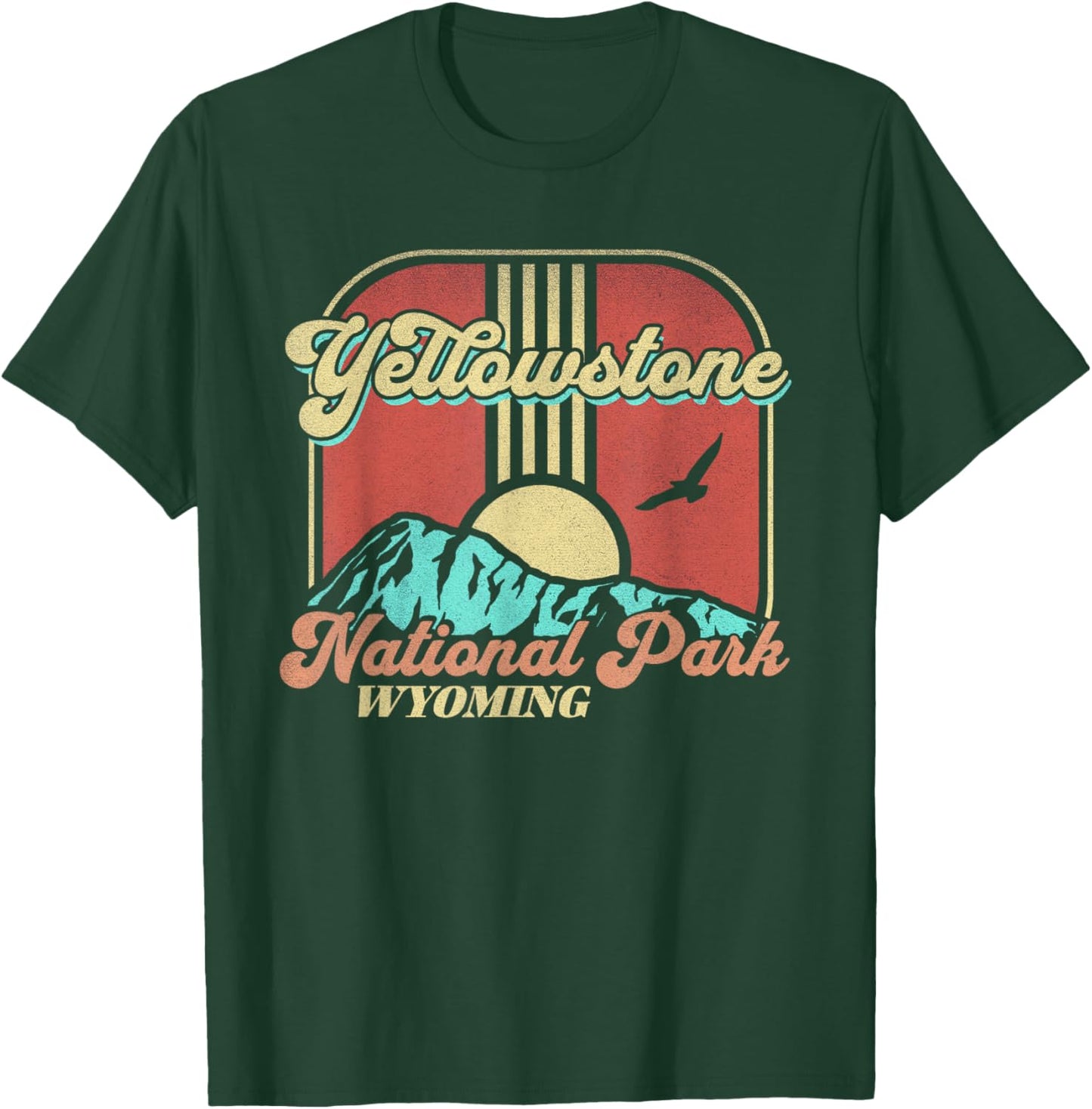 Yellowstone National Park Wyoming Nature Hiking Outdoors T-Shirt - T-Shirt | Forest