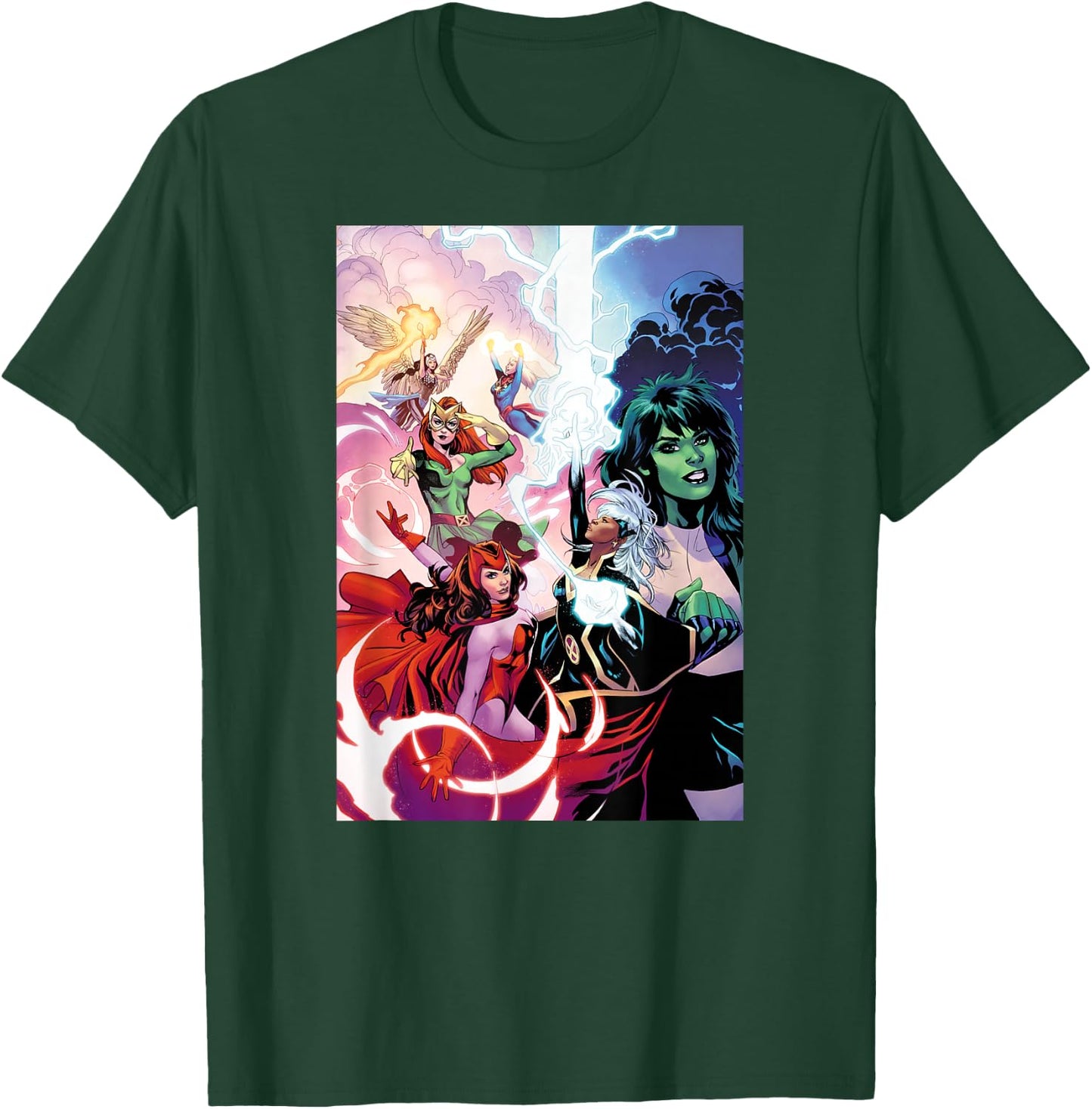 Marvel Women She-Hulk Storm Scarlet Witch Jean Grey Valkyrie T-Shirt - T-Shirt | Forest