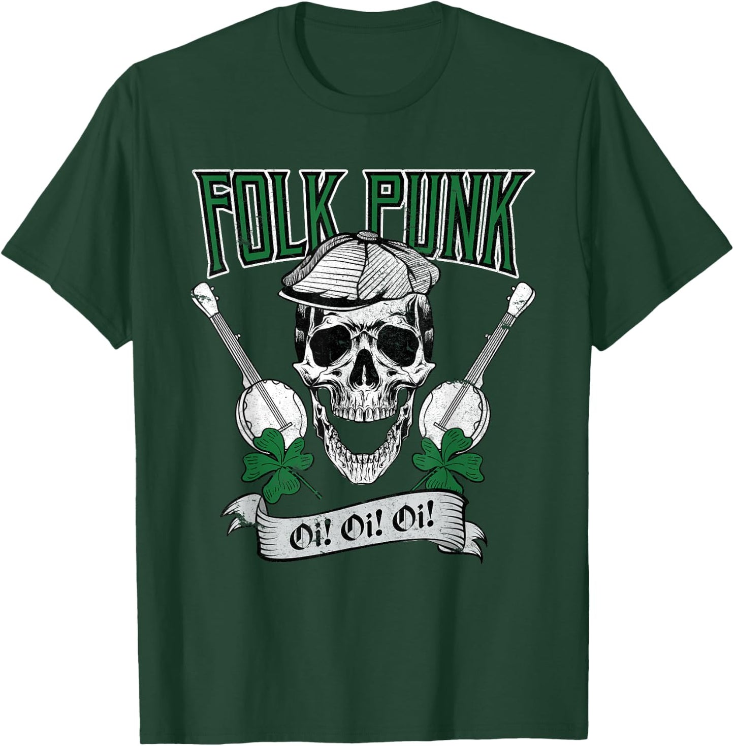Irish Folk Punk Oi Punk Ska & Punk Rock for 80s Punks T-Shirt - T-Shirt | Forest