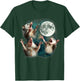 Three Possum Moon | 3 Opossum Funny Weird Cursed Meme T-Shirt - T-Shirt | Forest