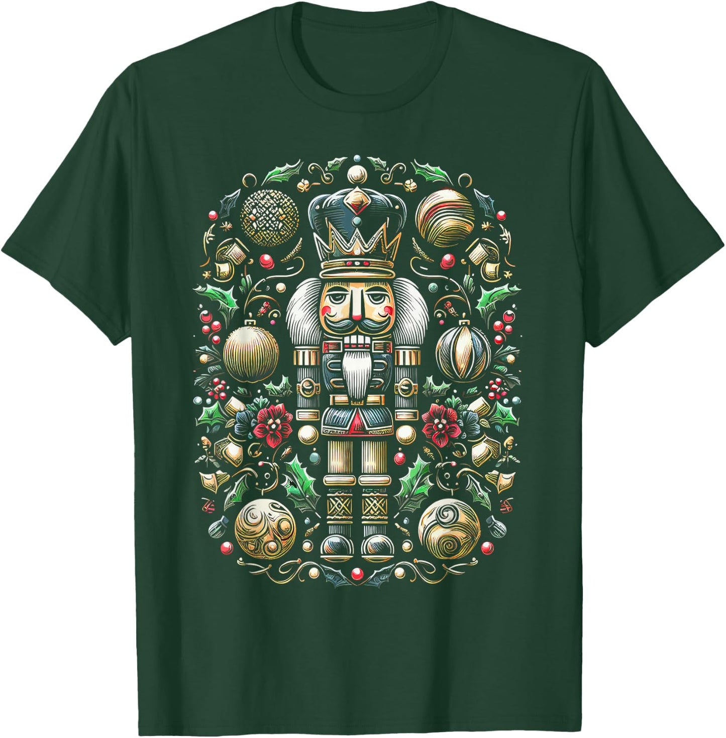 Christmas Nutcracker Merry Christmas Xmas Morning Holiday T-Shirt - T-Shirt | Forest