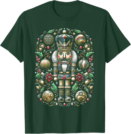 Christmas Nutcracker Merry Christmas Xmas Morning Holiday T-Shirt - T-Shirt | Forest